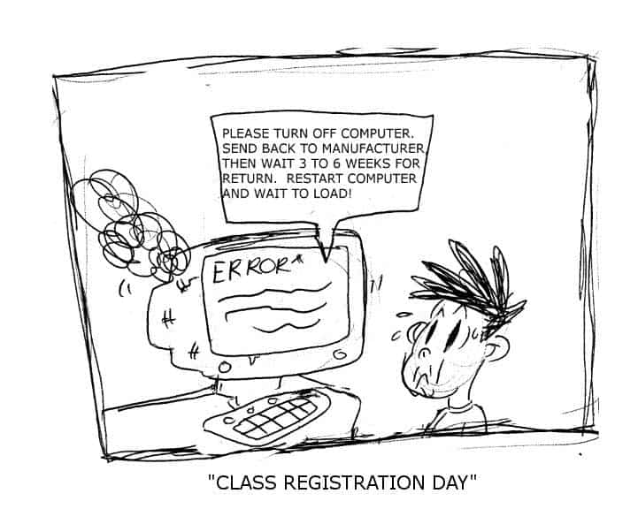 Class Registration Day – A Comic