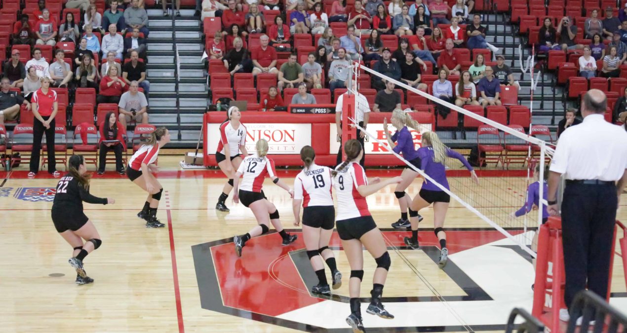 Volleyball suffers straight-set loss to DePauw on the road