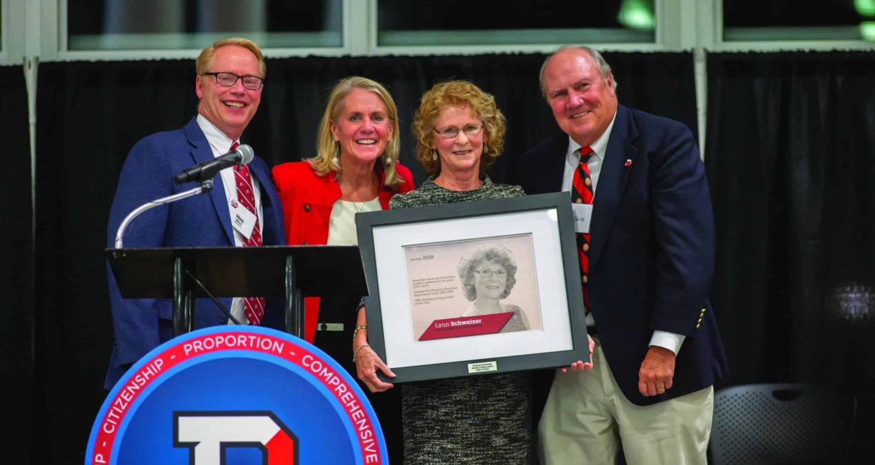 Lynn Schweizer: Honored for 44 years of dedication to Denison