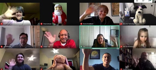 conference call with ETS team