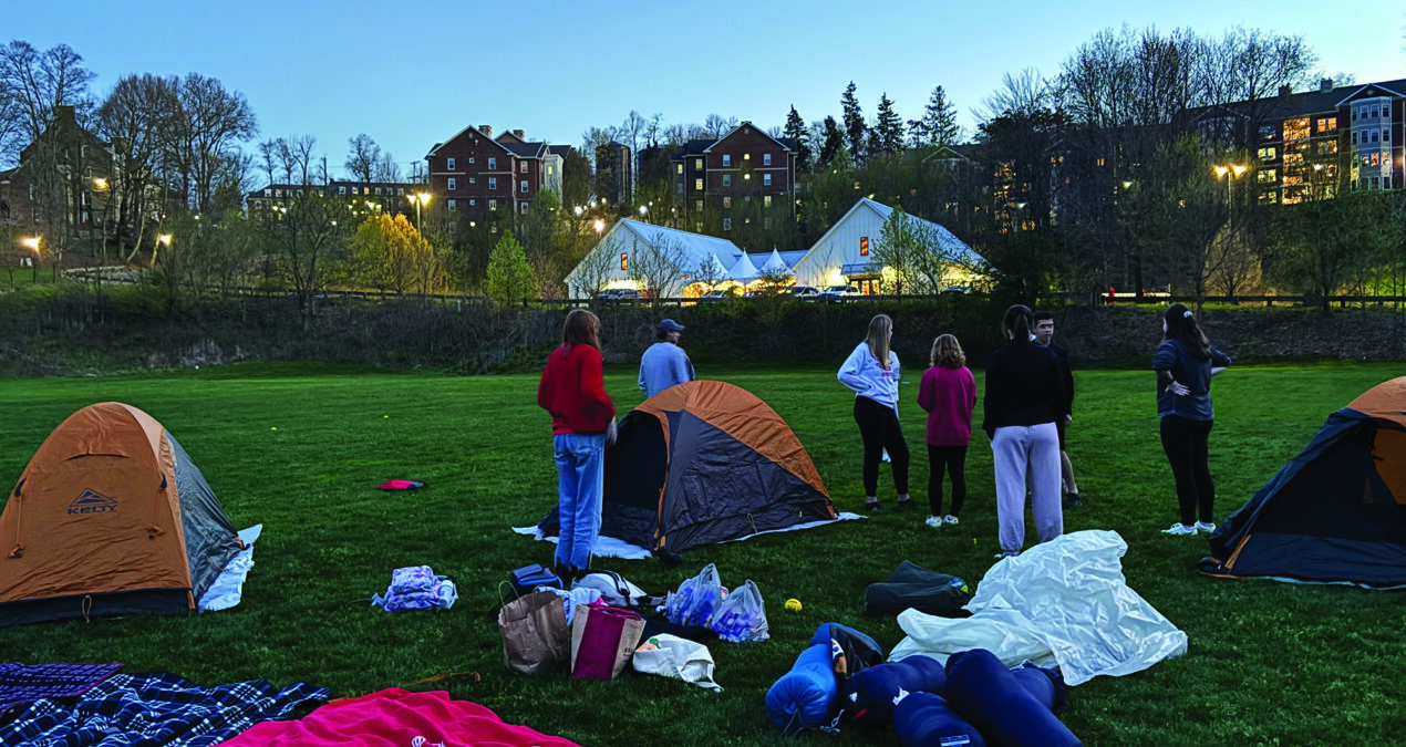 Outdoors Club hosts campout on intramural fields