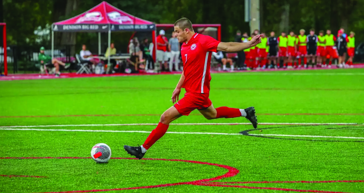 Krueger kicks off his senior season for men’s soccer team