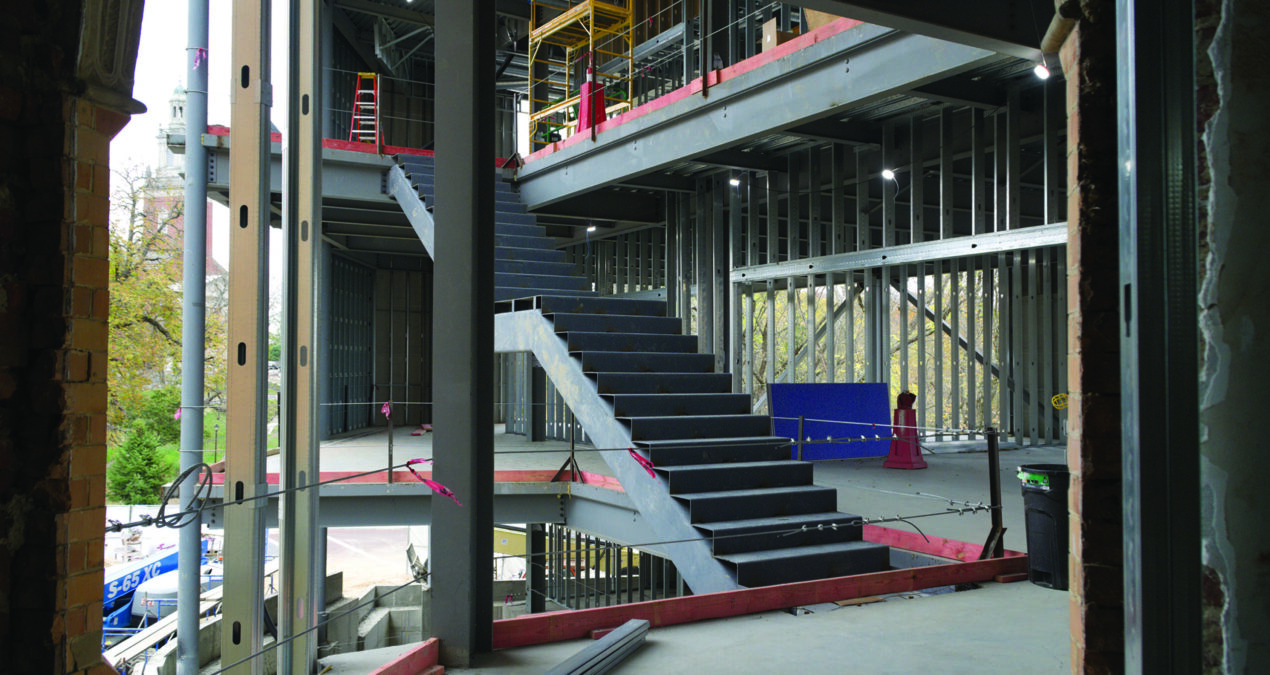 Knobel Hall, King Center construction progresses