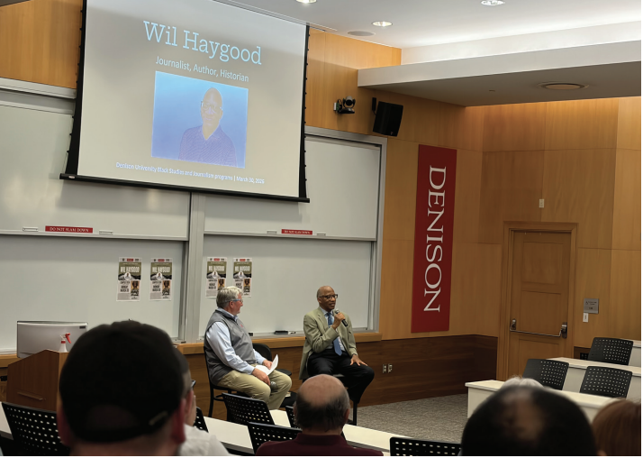 Journalist Wil Haygood speaks at Denison 