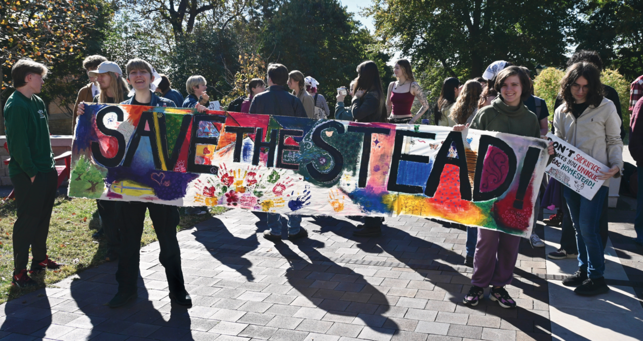 Homestead demonstration calls on Denison to reconsider closure